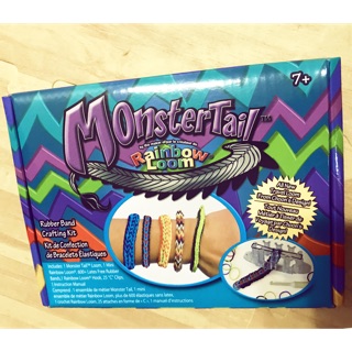 特價❗️全新 正版彩虹編織器 monstertail 怪獸尾巴 手工 彩色橡皮筋 螢光 彩色手環 親子益智DIY 編織機