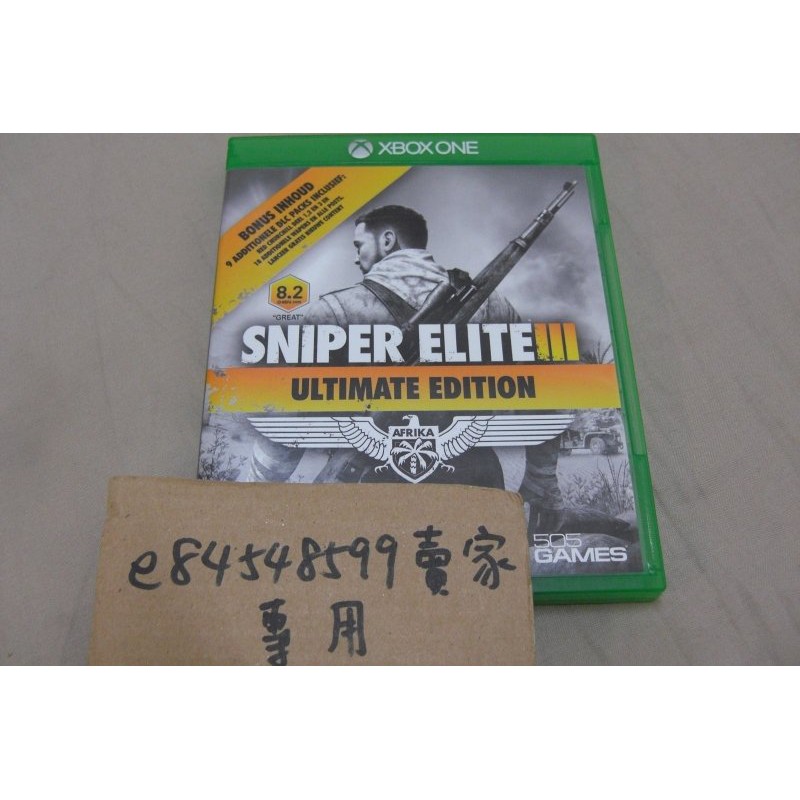 XBOX ONE X1 狙擊之神3 狙擊精英3 爆蛋精英3 Sniper Elite 3 終極英文版 二手良品