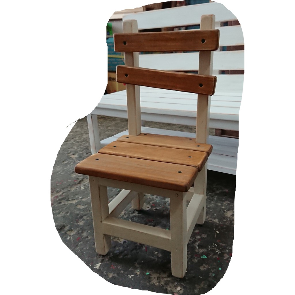 Zakka糖果臘腸鄉村雜貨坊木作類 Vala實木椅 兒童椅 穿鞋椅 道具椅 墊高椅 全手工製作 木椅子 蝦皮購物