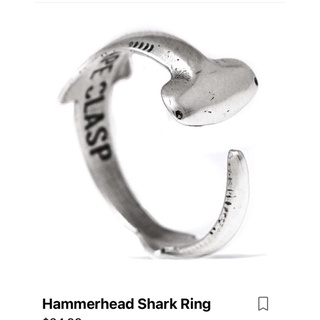 Cape Clasp 槌頭鯊 戒指 銀材質 美國品牌 現貨