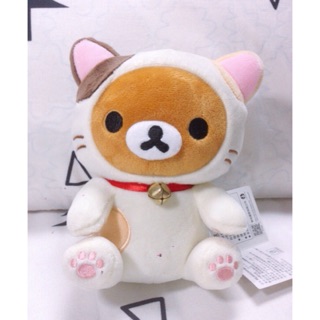 拉拉熊 San-x rilakkuma 變裝 貓咪款 吸盤娃娃 絨毛玩偶 全新 正版