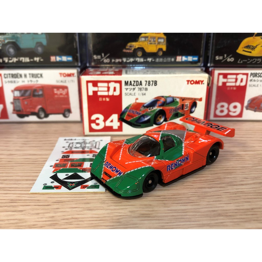 Tomica 日本製 no.34 MAZDA 787B 賽車 紅標 絕版