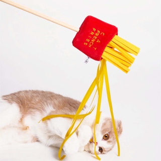 【PurLab 噗撲實驗室】美食系列 耐咬貓薄荷逗貓棒｜薯條 拉麵 火鍋 貓薄荷玩具 寵物玩具 貓玩具