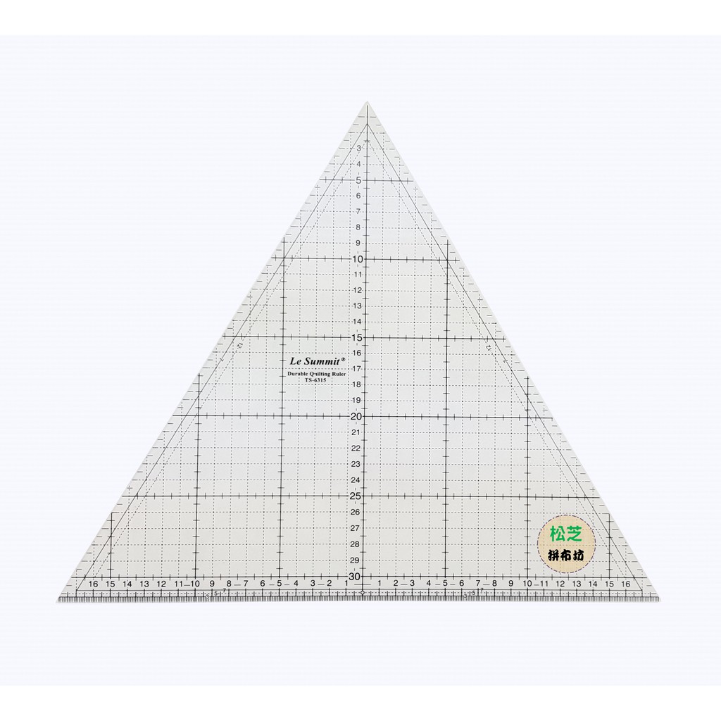 松芝拼布坊 Ts 6315 防滑三角定規尺36x31 5cm Ts 6215 定規尺25 X21 5cm 霧面 蝦皮購物