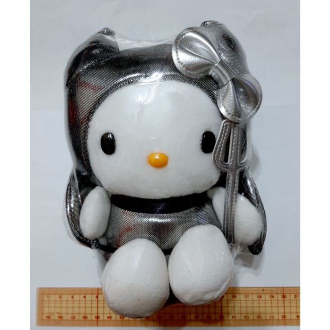 Hello Kitty 2002年 小惡魔 黑銀中娃 萬聖節