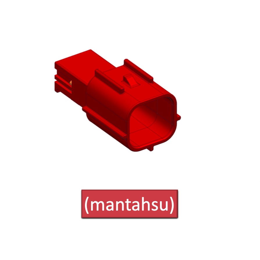 (mantahsu)6P YAMAHA T-MAX560/偉士牌OBD電腦診斷接頭025型6孔防水公頭+公端子