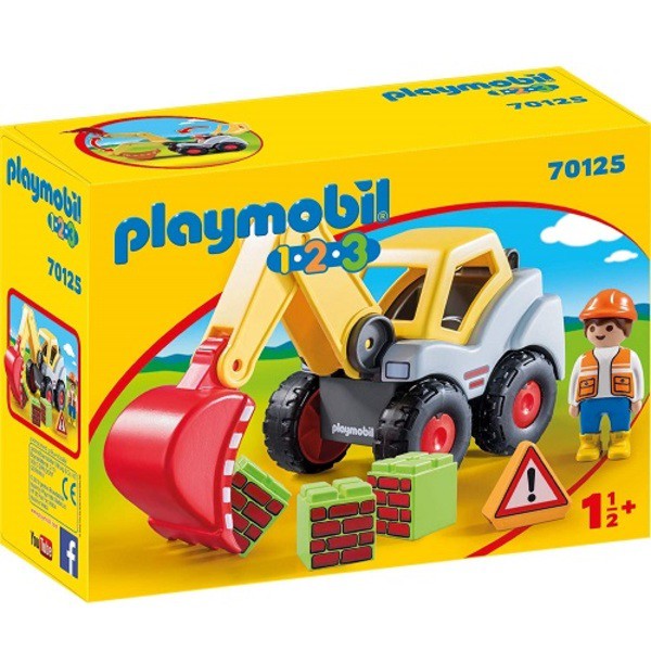 [TC玩具] PLAYMOBIL 摩比人 70125 123 怪手 挖土機 摩比 原價695 特價