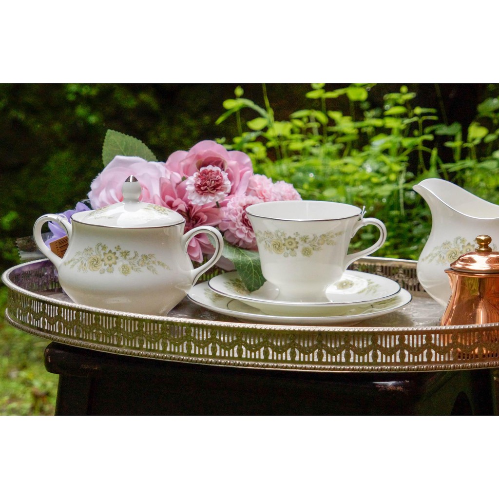 【旭鑫】WEDGWOOD Caroline系列  英國 骨瓷 瓷器 杯組 茶杯 咖啡杯 糖碗 牛奶壺 下午茶 B.22