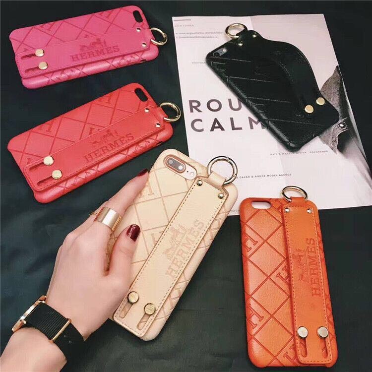 潮牌皮質愛馬仕iphone13手機殼i12 Pro Xs Max Xr Ix手腕支架6s防摔8plus I7plus 蝦皮購物