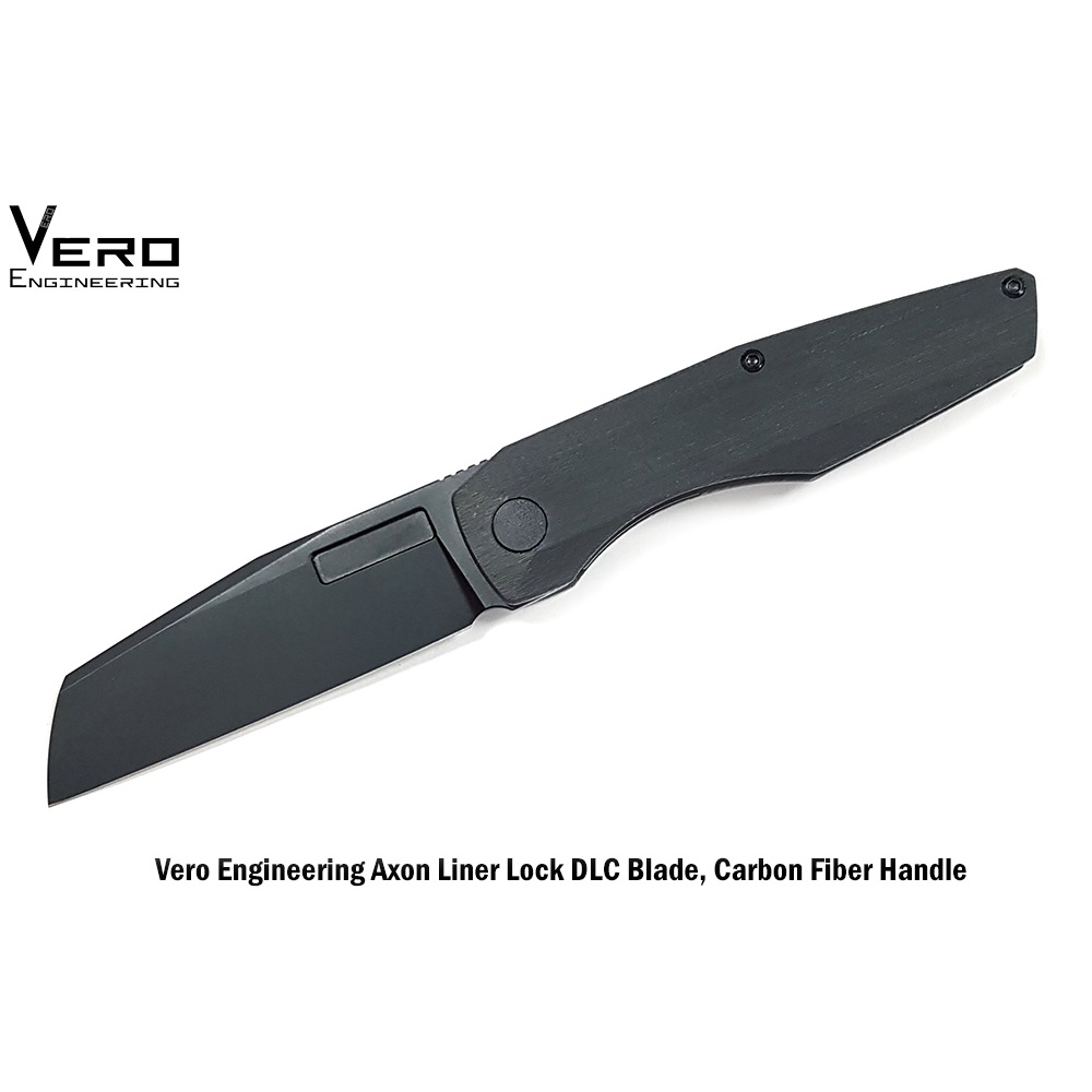 Vero Engineering Axon Liner Lock系列 DLC刃 碳纖柄折刀 -M390鋼