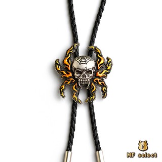 【MF select】烈火盤絲 彩繪款 保羅領帶 Bolo Tie 美式項鍊 領繩項鍊 蜘蛛項鍊