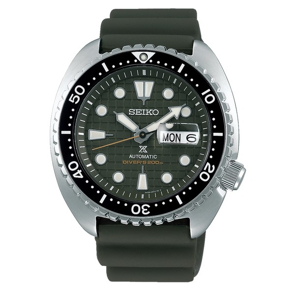 【SEIKO 精工】PROSPEX DIVER SCUBA陶瓷圈機械錶-軍綠/45MM(4R36-06Z0G)SK006