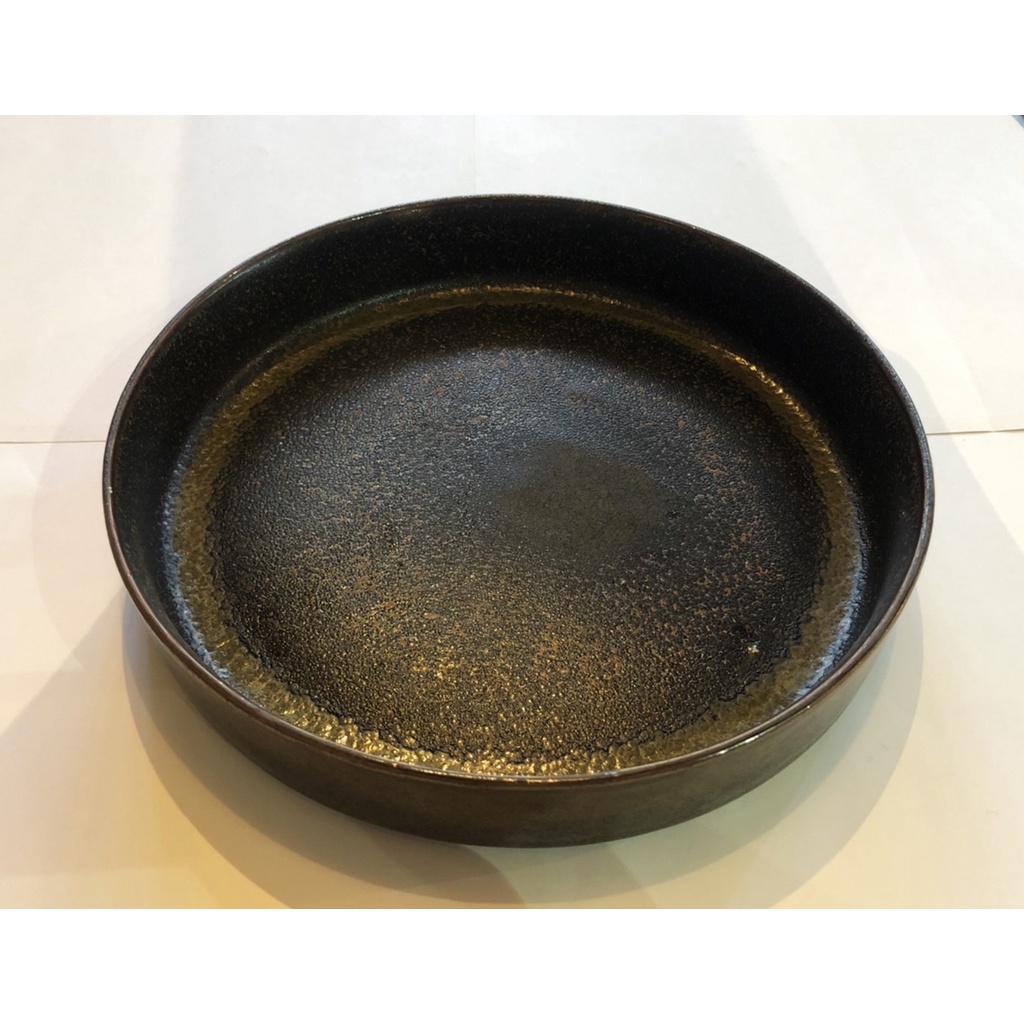 淺盤 日系盤 深褐盤 餐具 廚具 陶瓷碗 大碗 近全新 便宜 cp值 23cm寬*4.5cm高