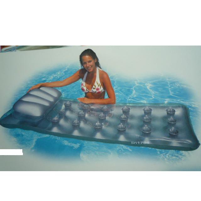 原廠INTEX58894 有枕頭浮排 成人玩水游 泳戲水 水上氣墊床 充氣浮床(免費檢修 瑕疵換新品)