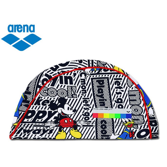 Arena x DISNEY 米奇限量泳帽 彩虹標ToughSuit 全新日本 日本製