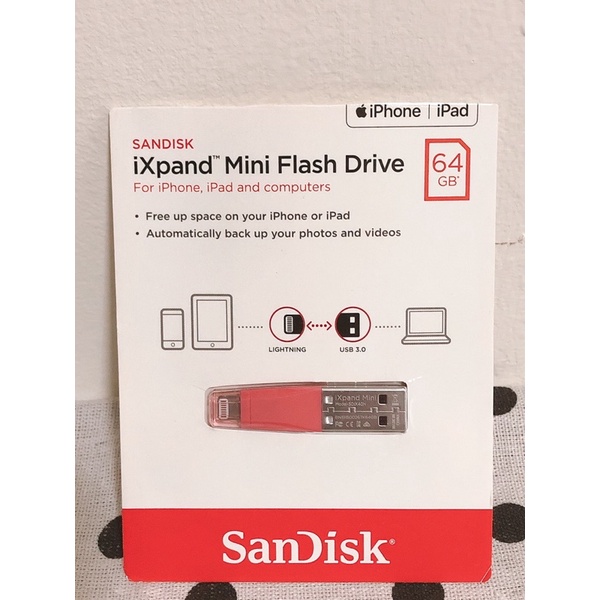 [二手］SANDISK iXpand mini隨身碟 iPhone/iPad適用 儲存裝置Lightning OTG