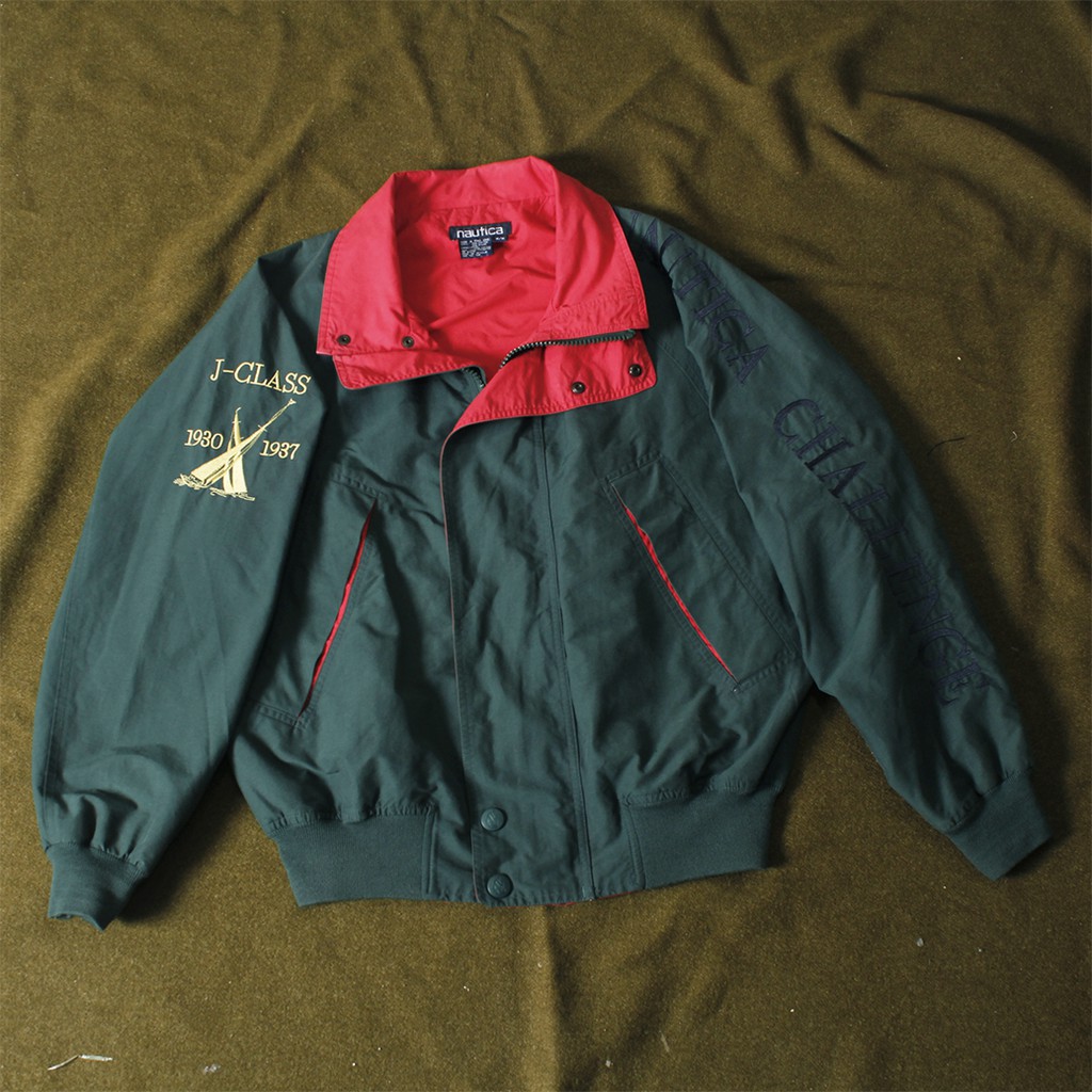 極樂鳥古著-nautica 90年代老品外套/防風外套/休閒外套