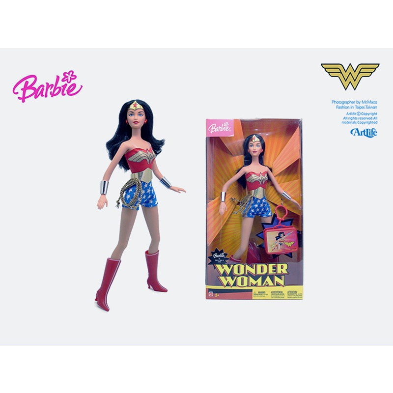 Artlife ㊁ MATTEL 2003 Barbie DC Wonder Woman 經典收藏 芭比 神力女超人