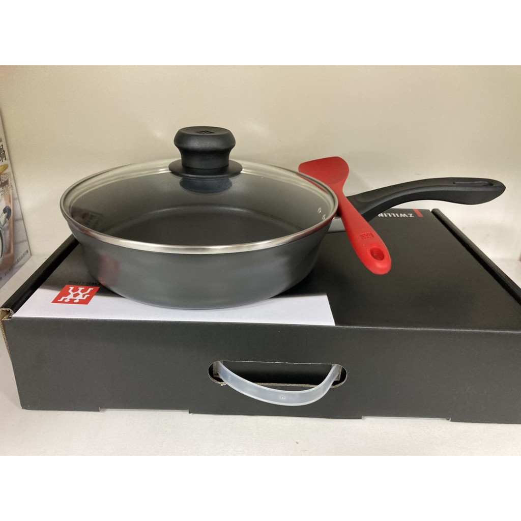 促銷贈品ZWILLING   MOTIONL德國 雙人牌 平煎鍋含蓋26cm+矽膠鍋鏟