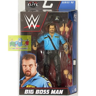 ☆阿Su倉庫☆WWE摔角 Big Bossman Elite 90 Figure 傳奇巨星最新款精華版人偶附配件 熱賣中