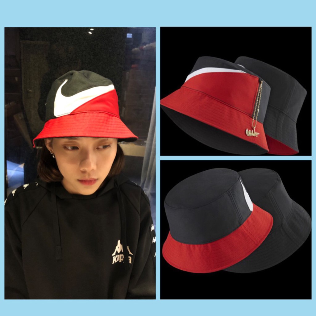 swoosh bucket hat