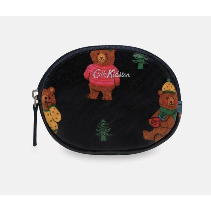 Cath Kidston 森林小熊零錢包 woodland bear oval purse蛋型，含運）