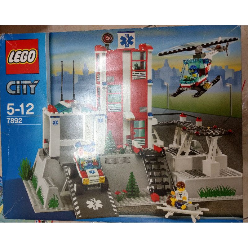 樂高 Lego 7892 醫院 救援系列含車和直升機