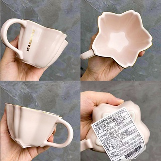 Starbucks官方正品！韓國星巴克杯子櫻花造型馬克杯果茶果汁珍奶茶奶昔茶水咖啡杯 237ml