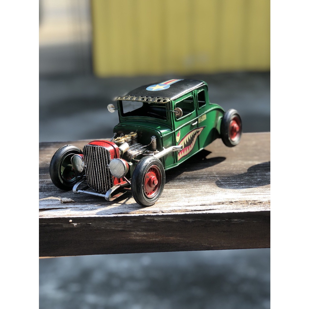 HOT ROD 福特老美式鐵皮模型車 比例約1/18