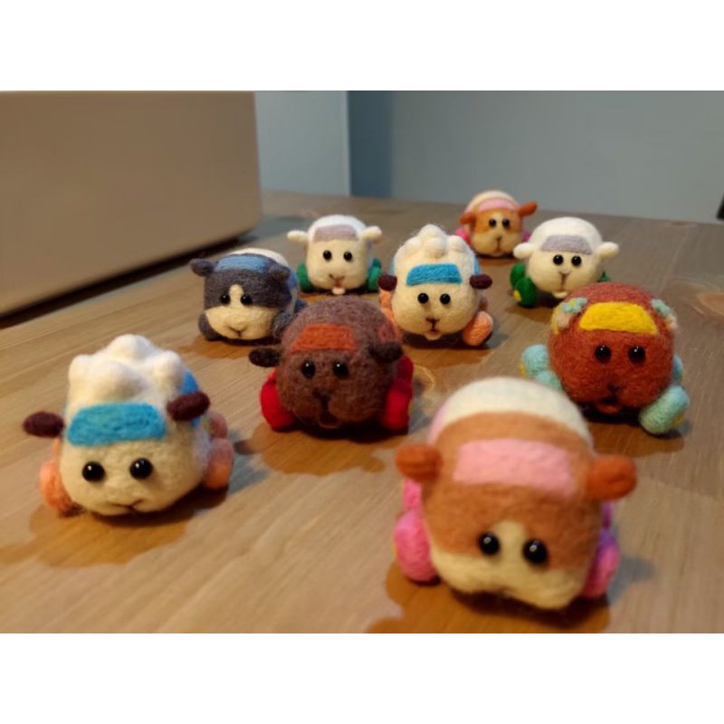 訂製 下單才開始製作 天竺鼠車車手工羊毛氈 蝦皮購物