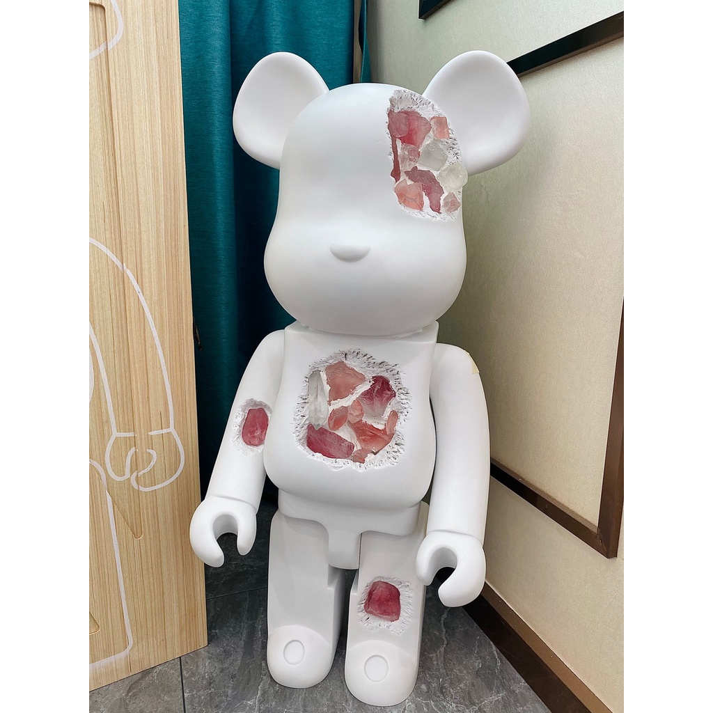 Be Rbrick 破壞水晶熊1000 開箱驚豔采用烏拉圭水晶石暴力熊 蝦皮購物