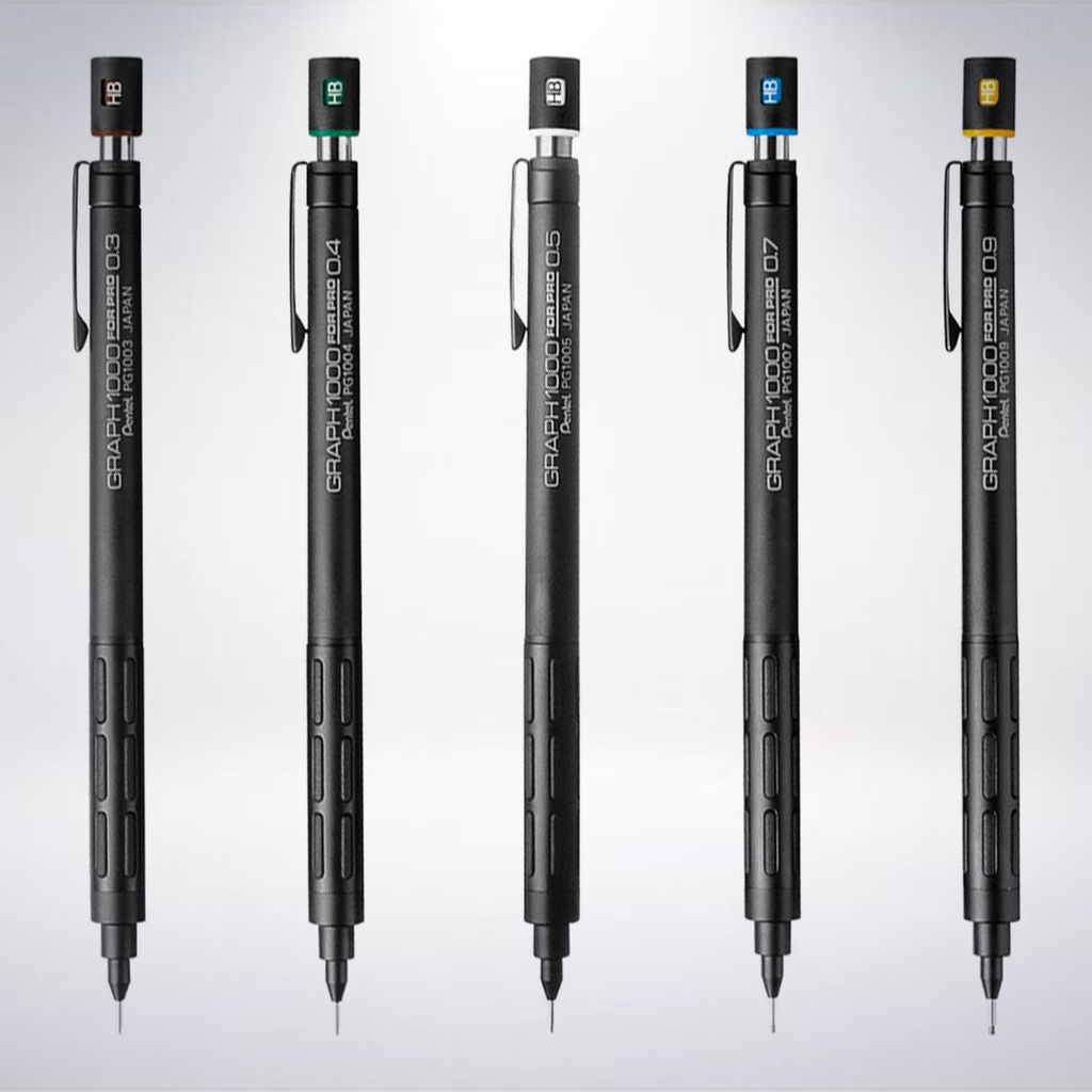 日本 Pentel GRAPH 1000 製圖自動鉛筆 (0.3/0.4/0.5/0.7/0.9mm)