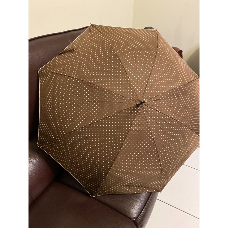【HT台灣】 現貨 麥絲瑪拉 Weekend MaxMara 古典風直傘 棕色 正版真品 晴雨傘