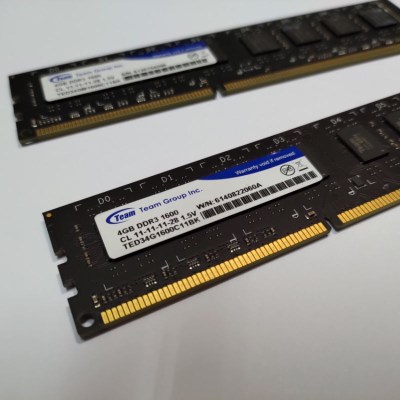 Team 十銓科技 4GB DDR3 1600 RAM記憶體