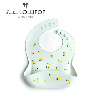 加拿大Loulou lollipop 寬口袋立體矽膠圍兜 (825754007934清新檸檬) 523元