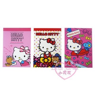 ♥小公主日本精品♥HelloKitty便條本筆記本記事本體積小隨身攜帶方便隨機三入組62060202
