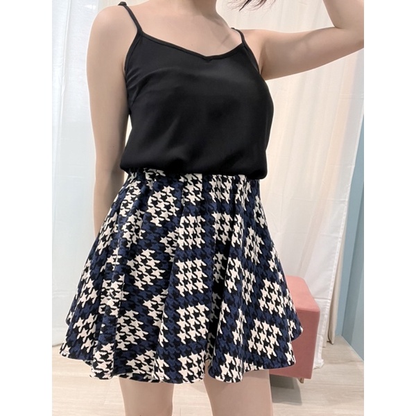 千鳥格 褲裙 短裙 購於韓國服飾店