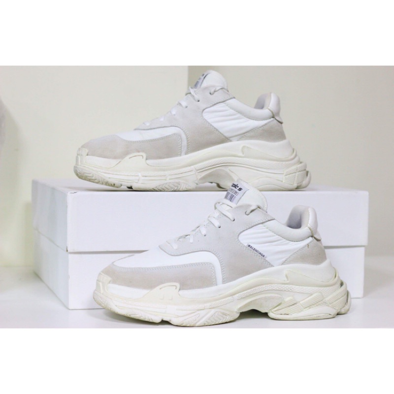 Balenciaga Triple S  二代 2.0 巴黎世家 White Ecru 白色 老爹鞋 男鞋