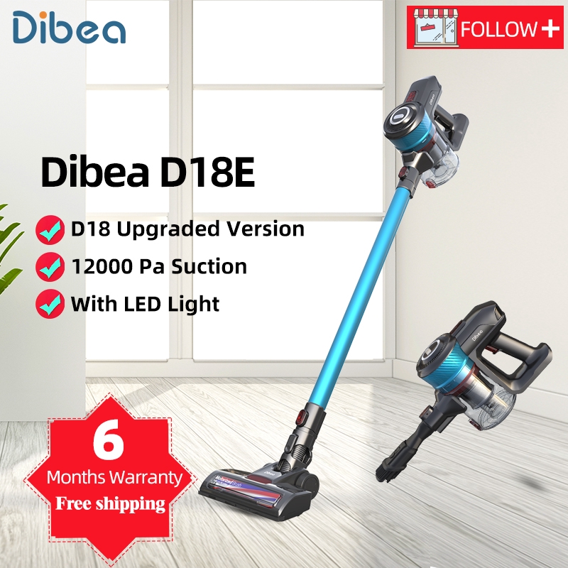 【包郵】Dibea D18便攜式二合一無繩手持式吸塵器旋風除塵器12000 Pa強力吸塵吸塵器
