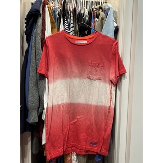 二手Superdry 紅白漸層 T-shirt S號