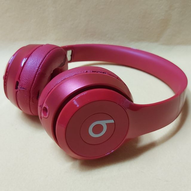 二手耳機/Beats Solo2 Wireless 新款耳罩式耳機/紅色