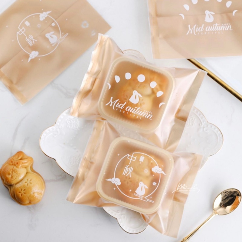 『Mi烘培』2款兔子造型包裝袋 餅乾袋 50g 80g 蛋黃酥 鳳梨酥 包裝袋 月餅機封袋 中秋月餅 月餅 月餅包裝袋