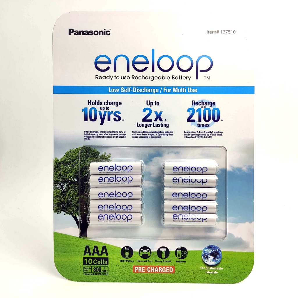 國際牌 ENELOOP 四號充電電池 AAA 10PK RE  10入 CA137510 促銷到6月11日 1280