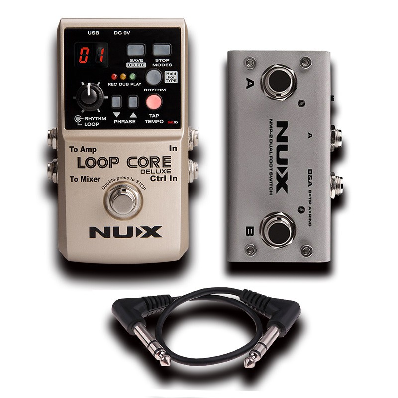 全新正品 Nux Loop Core Deluxe Looper 附踏板 鼓組 循環 錄音 效果器 贈F牌短導線 免運費