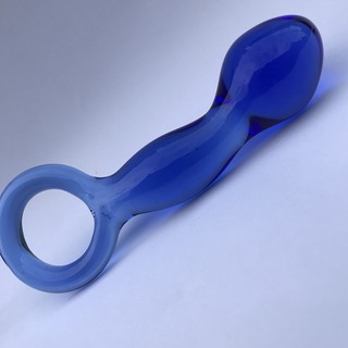 台灣playinsex-藍精靈透亮耐摔玻璃冰火棒-按摩棒 情趣NO1 情趣用品 情趣精品 飛機杯