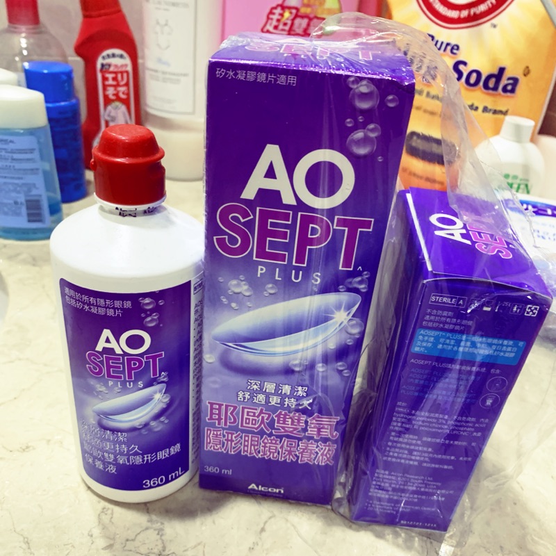 AO step 耶歐雙氧隱形眼鏡保養液 360ml*2+90ml*1