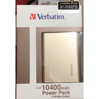 Verbatim 可充式鋰行動電源10400mAh(正版）