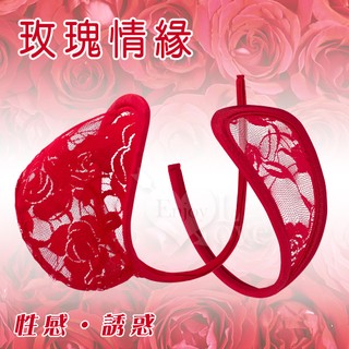 ✿愛69情趣✿玫瑰情緣‧透明蕾絲情侶C字褲﹝一對﹞ 女性用品 情趣用品 情趣 誘惑
