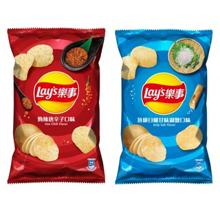 【蝦皮直營】Lay's 樂事 洋芋片 85g/包 無新增鹽/勁辣唐辛子/頂級日曬甘味湖鹽 餅乾 零食 洋芋片