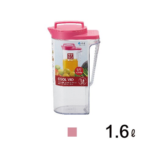 日本ASVEL-VIO冷水壺-1.6ml/ 廚房用品 夏日清涼 透明質感 防漏 果汁 咖啡 茶水 飲料